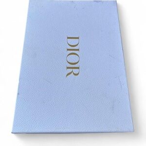 Dior Powder Blue empty Gift Box with Gold Logo